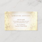 Uw logo faux gesimuleerde gouden zijkanten ontwerp visitekaartje (Achterkant)