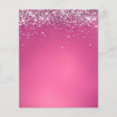 uw logo faux glitter achtergrond flyer (Achterkant)