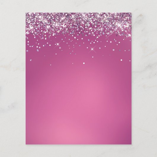 uw logo faux glitter achtergrond flyer (Achterkant)