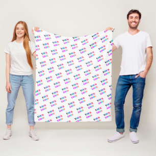 Uw Logo Foto Business Promotion Persoonlijk Fleece Deken