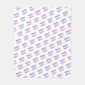 Uw Logo Foto Business Promotion Persoonlijk Fleece Deken (Voorkant)