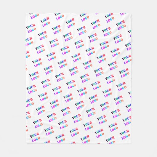 Uw Logo Foto Business Promotion Persoonlijk Fleece Deken (Voorkant)