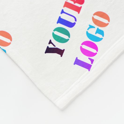 Uw Logo Foto Business Promotion Persoonlijk Fleece Deken (Hoek)