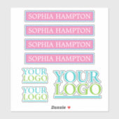 Uw Logo/Foto/Kunst, Naam, DIY Sticker (Vel)