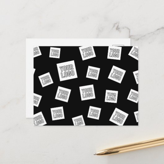 Uw Logo, foto of ander Afbeelding | Willekeurige p Briefkaart (Voorkant / Achterkant in situ)