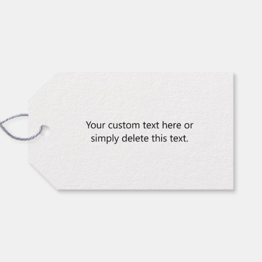 Uw Logo, foto of ander Afbeelding | Willekeurige p Cadeaulabel (Achterkant Horizontaal)