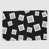 Uw Logo, foto of ander Afbeelding | Willekeurige p Golfhanddoek (Horizontaal)