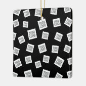 Uw Logo, foto of ander Afbeelding | Willekeurige p Keramisch Ornament (Links)