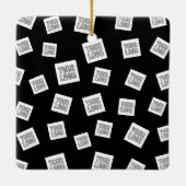 Uw Logo, foto of ander Afbeelding | Willekeurige p Keramisch Ornament (Achterkant)