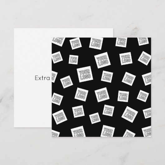 Uw Logo, foto of ander Afbeelding | Willekeurige p Notitiekaartje (Voorkant / Achterkant)