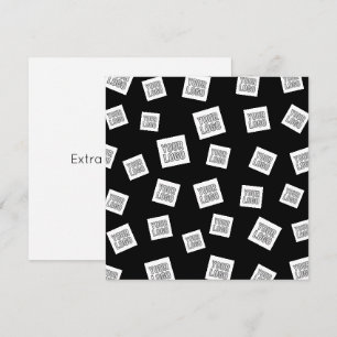 Uw Logo, foto of ander Afbeelding   Willekeurige p Notitiekaartje