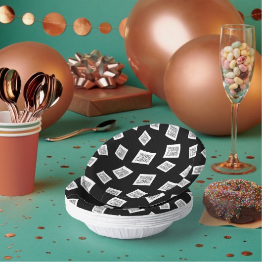 Uw Logo, foto of ander Afbeelding | Willekeurige p Papieren Kommen (Multi)