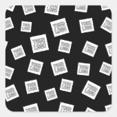 Uw Logo, foto of ander Afbeelding | Willekeurige p Vierkante Sticker (Voorkant)