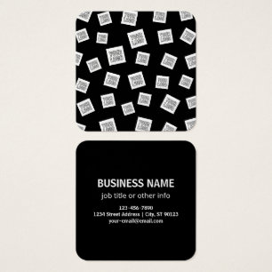 Uw Logo, foto of ander Afbeelding   Willekeurige p Vierkante Visitekaartjes