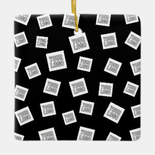Uw logo, foto of andere afbeelding Willekeurige Keramisch Ornament