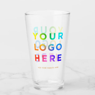 Uw Logo Gepersonaliseerde Bierbril 16oz Om het eve Glas