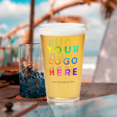 Uw Logo Gepersonaliseerde Bierbril 16oz Om het eve Glas