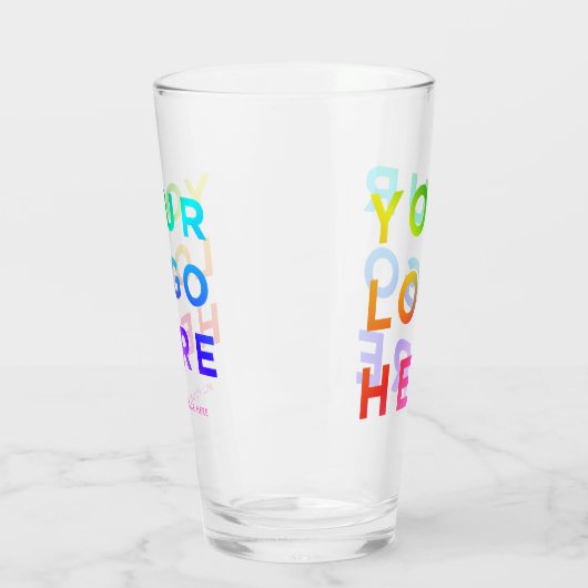 Uw Logo Gepersonaliseerde Bierbril 16oz Om het eve Glas (Links)