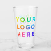 Uw Logo Gepersonaliseerde Bierbril 16oz Om het eve Glas (Achterkant)