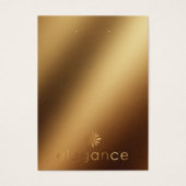 Uw Logo Gold op Gold Earring Holder Display Kaart (Voorkant)