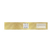 Uw Logo Gold Shampoo Bar Zeep Band Wrap Uitnodigingen Wikkel (Vlak)