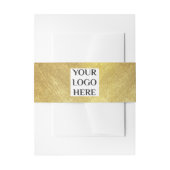 Uw Logo Gold Shampoo Bar Zeep Band Wrap Uitnodigingen Wikkel