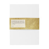 Uw Logo Gold Shampoo Bar Zeep Band Wrap Uitnodigingen Wikkel