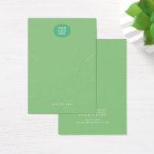 Uw Logo Green Ketting Earning Display Card Visitekaartje (Bureau)