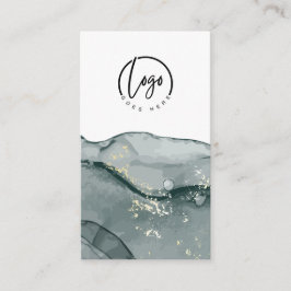 Uw Logo grijs Abstract marmeren Visitekaartje