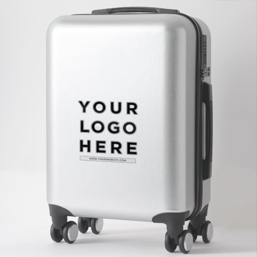 Uw Logo grote Clear Cut Out Sticker (Koffer)