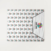 Uw Logo Groter & Patroon Promotie Achtergrond Wandkleed (Voorkant (horizontaal))