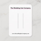 Uw Logo haarklemtoon Kaart Verticaal Visitekaartje (Voorkant)