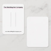 Uw Logo haarklemtoon Kaart Verticaal Visitekaartje (Voorkant / Achterkant)