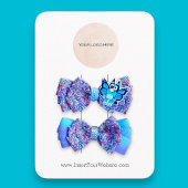 Uw Logo haarklemtoon Kaart Verticaal Visitekaartje