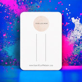 Uw Logo haarklemtoon Kaart Verticaal Visitekaartje