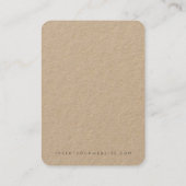 Uw Logo handgemaakte juwelen die een display weerg Visitekaartje (Achterkant)