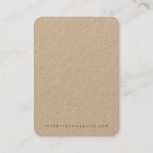 Uw Logo handgemaakte juwelen die een display weerg Visitekaartje (Achterkant)