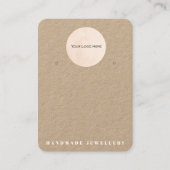 Uw Logo handgemaakte juwelen die een display weerg Visitekaartje (Voorkant)