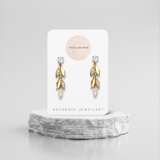 Uw Logo handgemaakte juwelen die een display weerg Visitekaartje