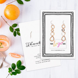 Uw Logo handgetekende Lijst oorringen weergeven 08 Visitekaartje