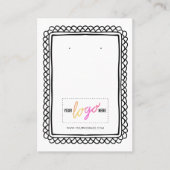 Uw Logo handgetekende Lijst oorringen weergeven 09 Visitekaartje (Voorkant)