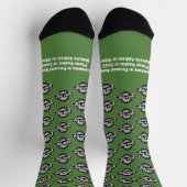 Uw Logo helemaal over - wit type - groen Sokken (Top)