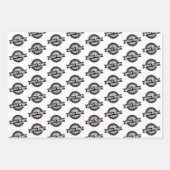 Uw Logo helemaal over - witte achtergrond Inpakpapier Vel (Voorkant 2)