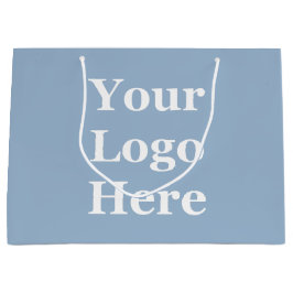 Uw Logo Here Sjabloon Baby Blauw Grote Geschenktas Groot Cadeauzakje