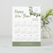 Uw Logo hier 2023 Agenda - Gelukkig Nieuwjaar Feestdagenkaart (Staand voorkant)