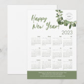 Uw Logo hier 2023 Agenda - Gelukkig Nieuwjaar Feestdagenkaart (Voorkant / Achterkant)