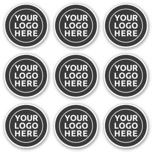 Uw Logo hier 9-pack sticker Stickers (Voorkant)