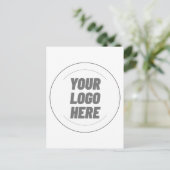 Uw logo hier aangepaste ansichtkaarten briefkaart (Staand voorkant)