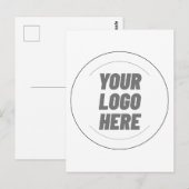 Uw logo hier aangepaste ansichtkaarten briefkaart (Voorkant / Achterkant)