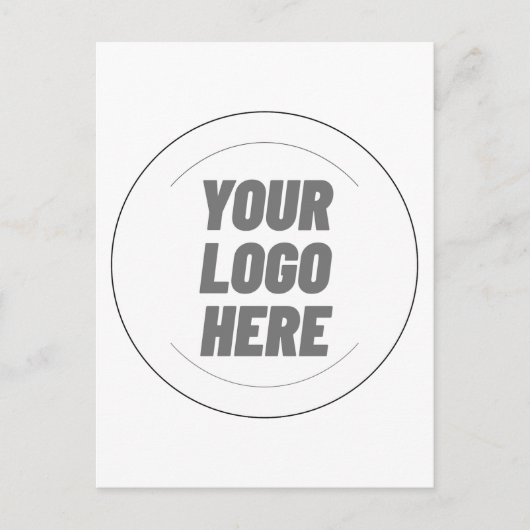 Uw logo hier aangepaste ansichtkaarten briefkaart (Voorkant)
